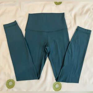 lululemon | Align™ Ribbed High-Rise, Pant 25", Green Jasper, Size 2